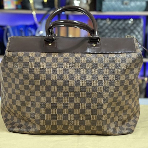 LOUIS VUITTON France 15" Damier Travel Compact Duffle Carryall Cabin Size Bag - Picture 4 of 12